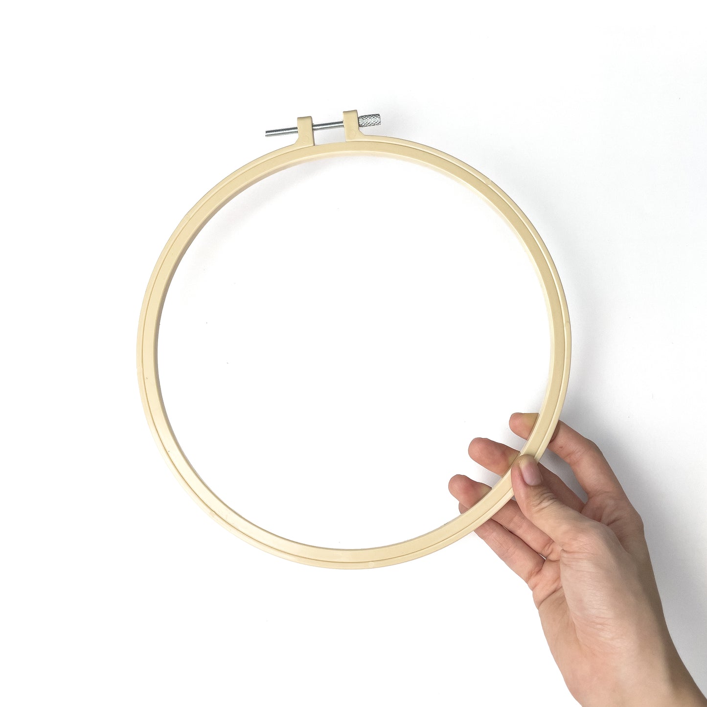 DIY Hand Embroidery Hoop for Embroider, Cross Stitch, and Punch Needle - Plastic Frame (1pc)