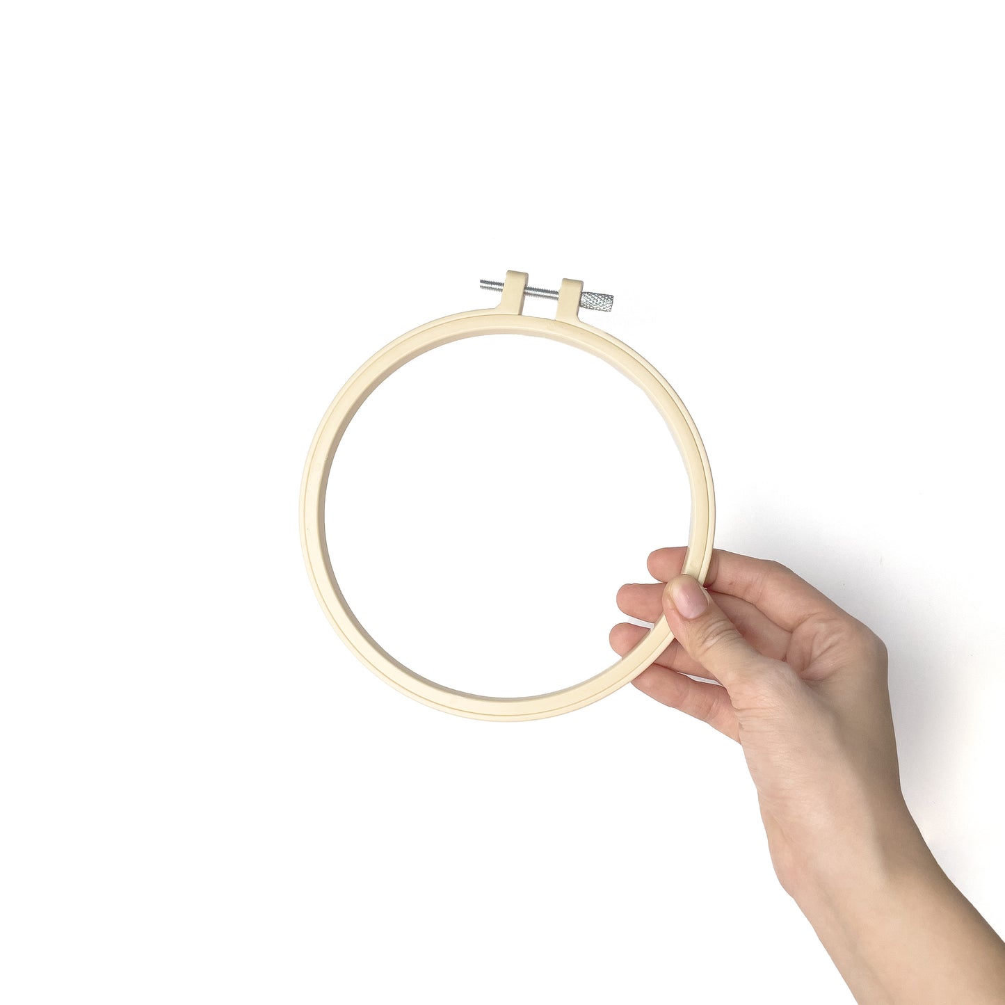 DIY Hand Embroidery Hoop for Embroider, Cross Stitch, and Punch Needle - Plastic Frame (1pc)