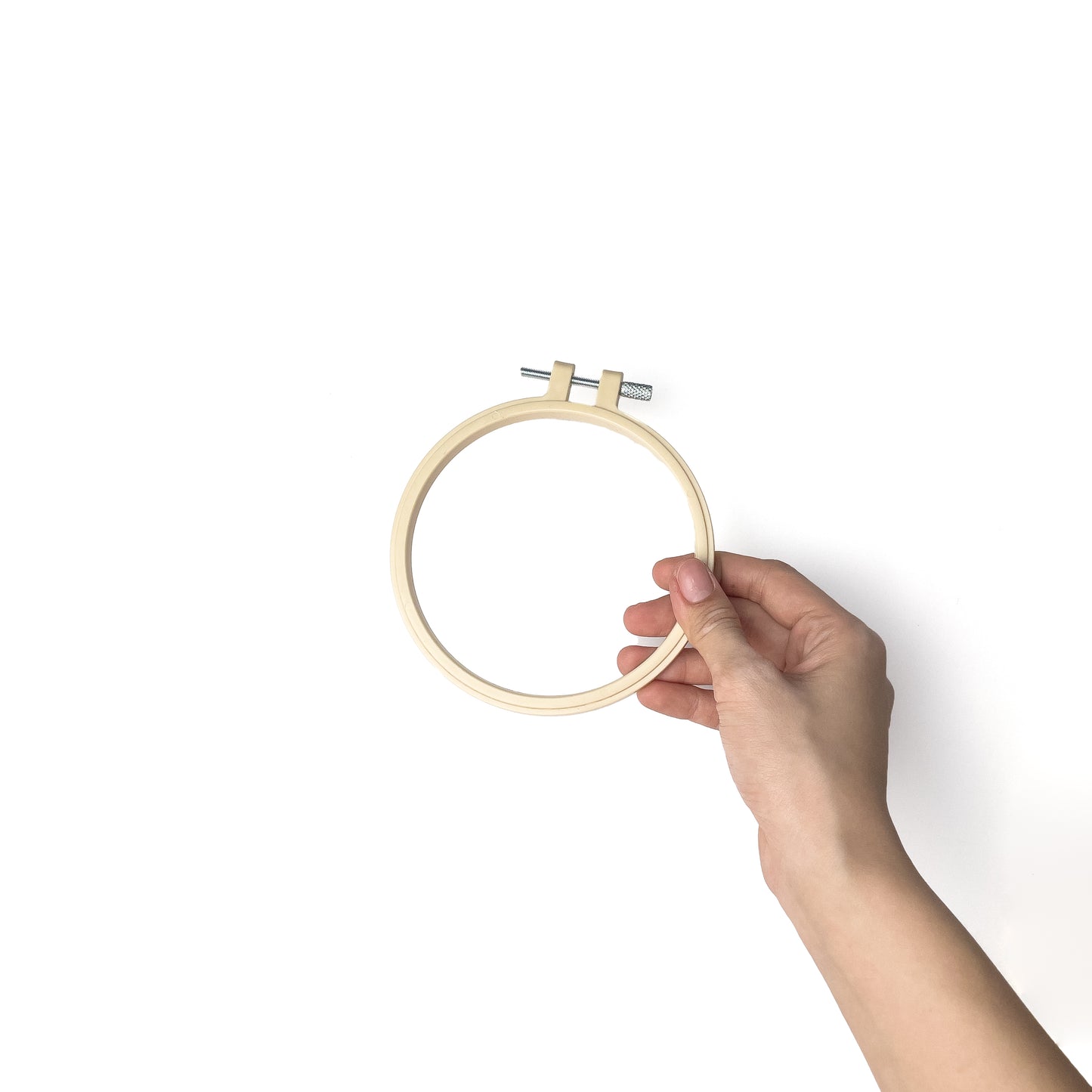 DIY Hand Embroidery Hoop for Embroider, Cross Stitch, and Punch Needle - Plastic Frame (1pc)
