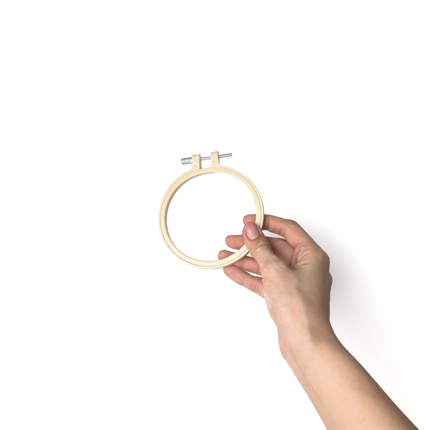 DIY Hand Embroidery Hoop for Embroider, Cross Stitch, and Punch Needle - Plastic Frame (1pc)