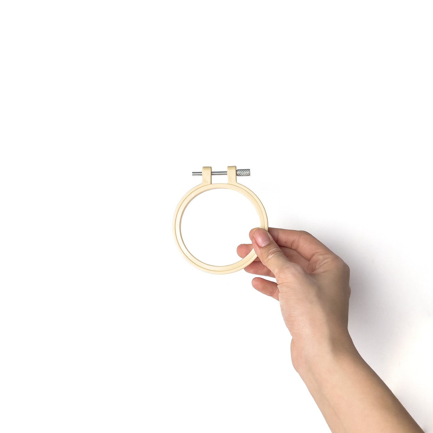 DIY Hand Embroidery Hoop for Embroider, Cross Stitch, and Punch Needle - Plastic Frame (1pc)