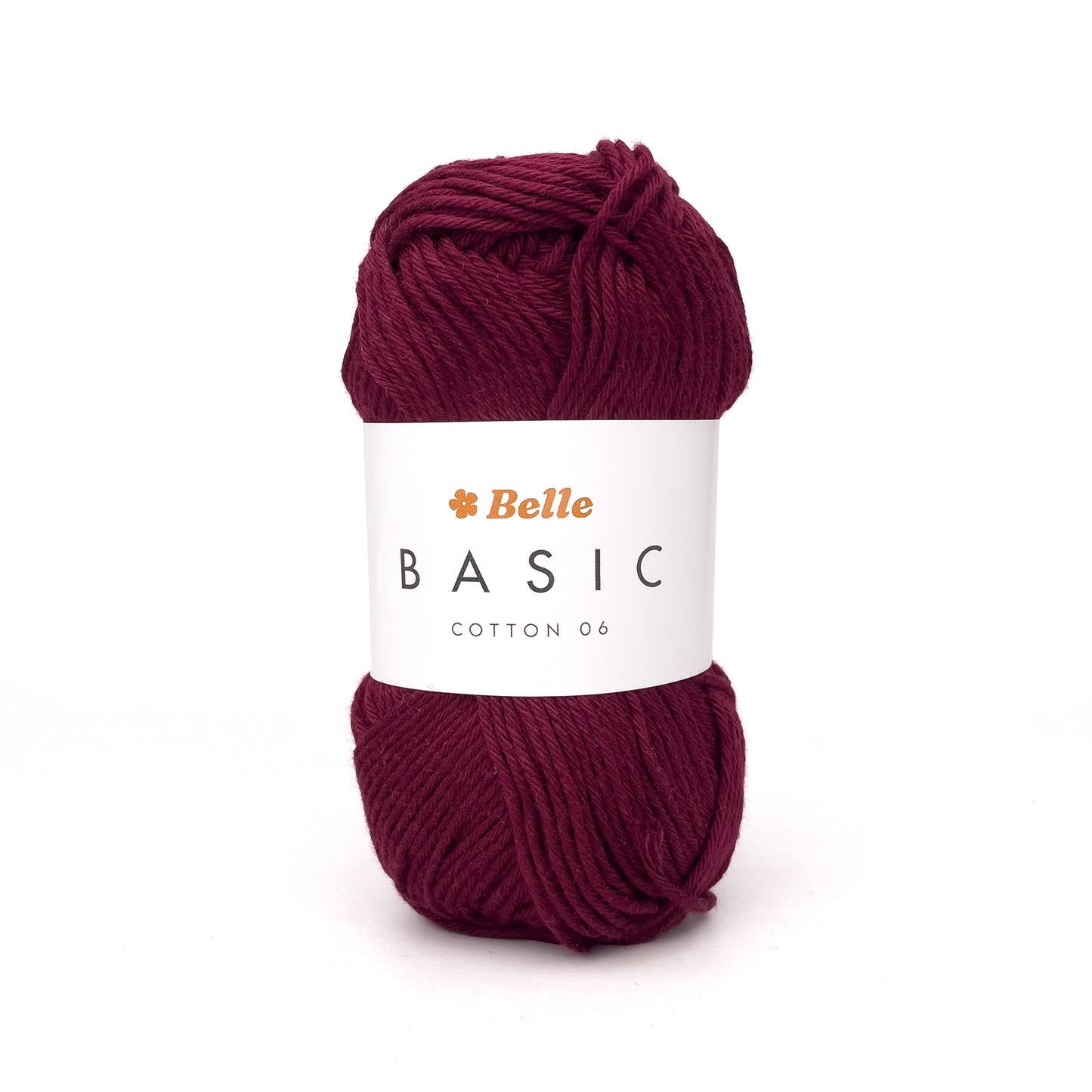 Belle Basic Cotton 06 Sport Weight Yarn for Crochet and Knitting (100% Combed Cotton, 6ply)