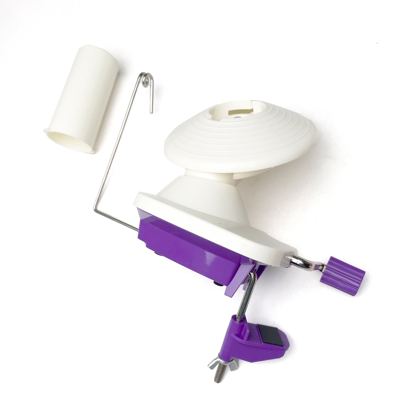Pink / Purple / Lilac Plastic Yarn Winder Manual Hand Winding Tool Hand Operated