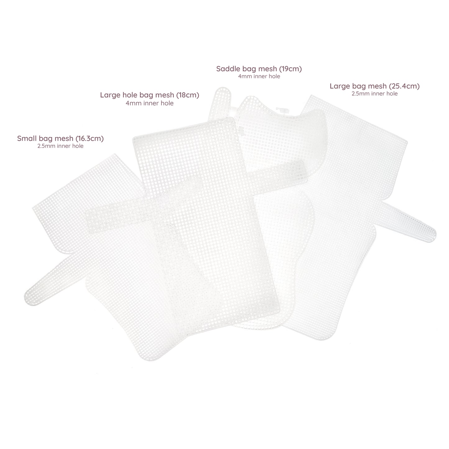 Bag Shaped Plastic Mesh Cuttable Canvas for DIY Bag
