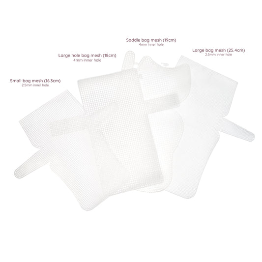 Bag Shaped Plastic Mesh Cuttable Canvas for DIY Bag