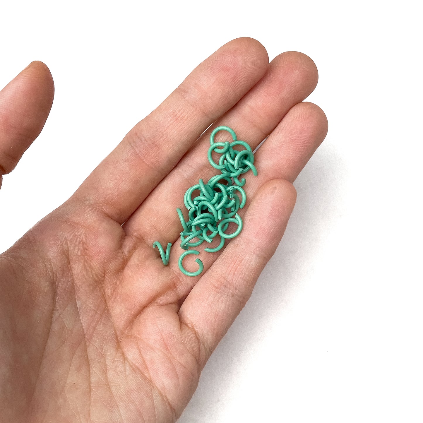 8mm Colorful Open Jump Ring Rings Coated Painted Jumpring (10 grams / approx 50pcs)