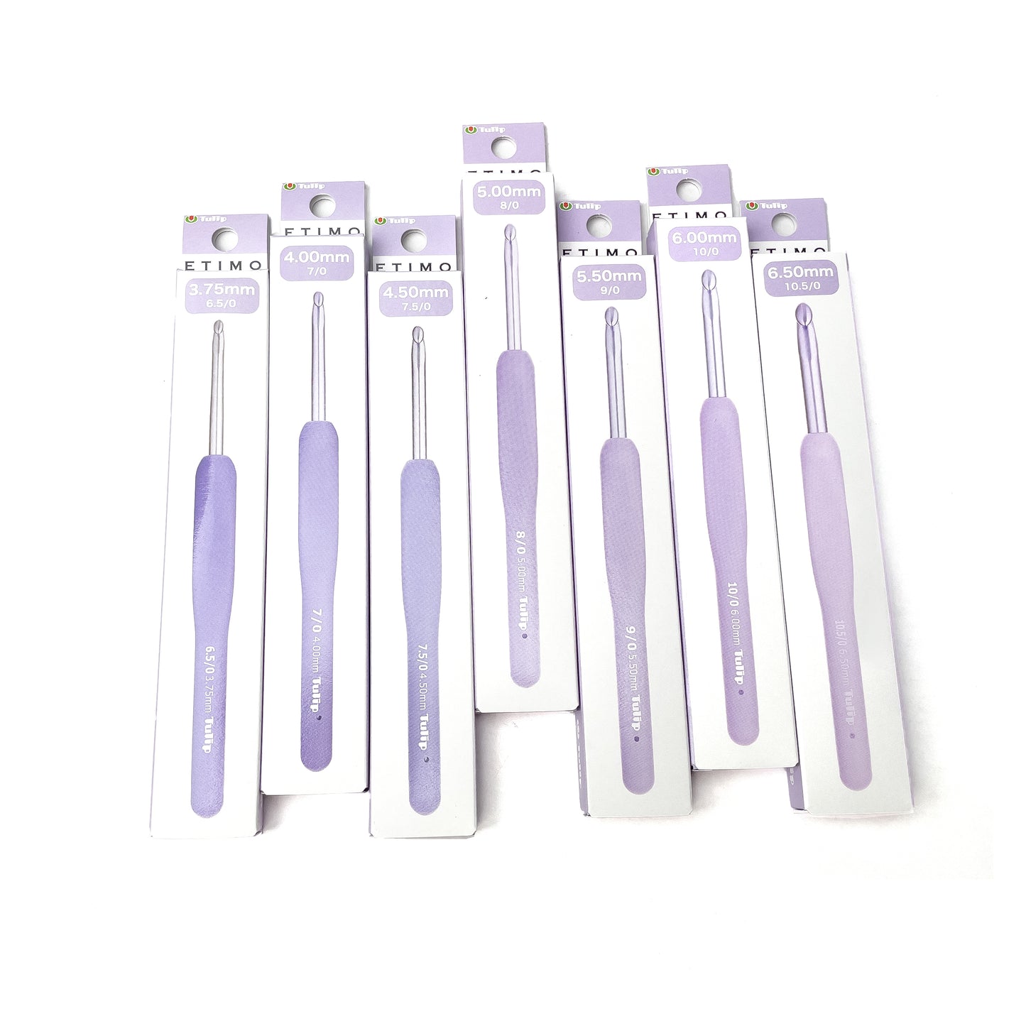 Tulip ETIMO Murasaki Crochet Hook with Cushion Grip Ergonomic Hooks with Handle (per piece)