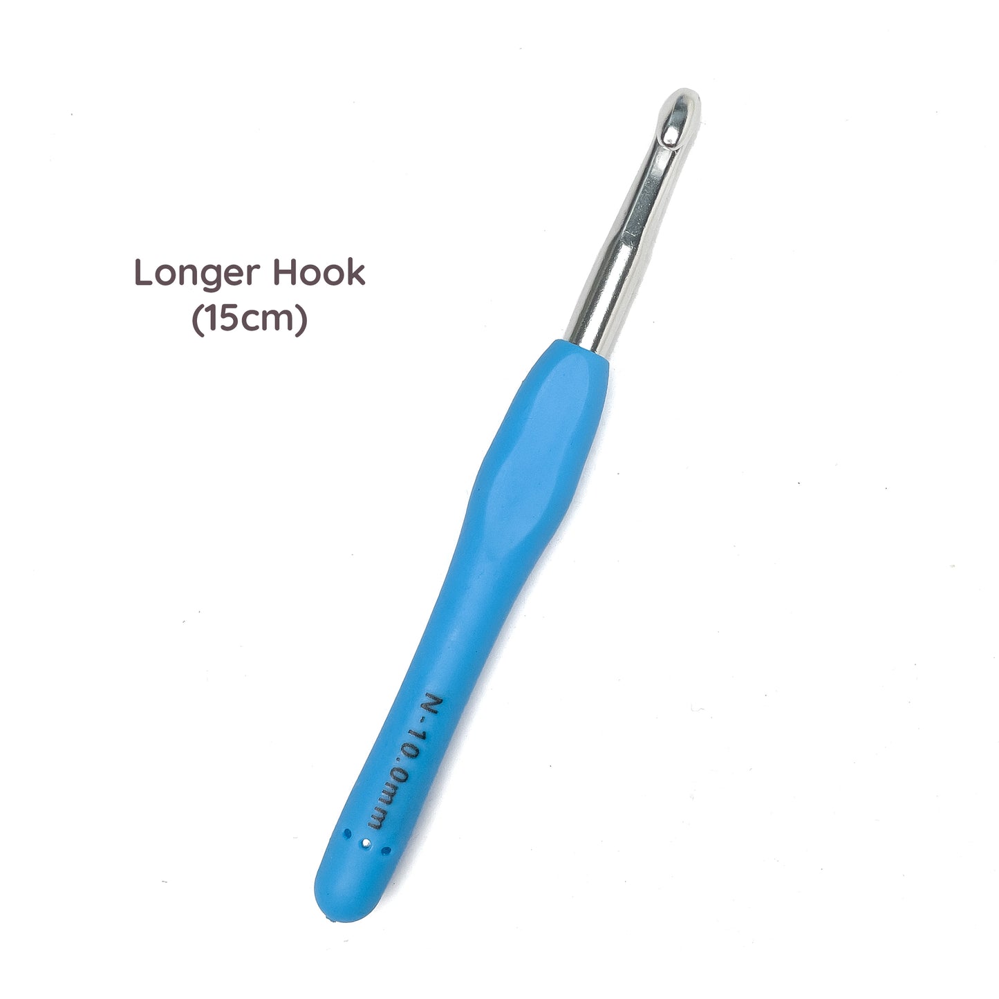 Ergonomic Colorful Crochet Hook Hooks with Rubber / SIlicon Silicone Soft Handle 2.0mm-10.0mm
