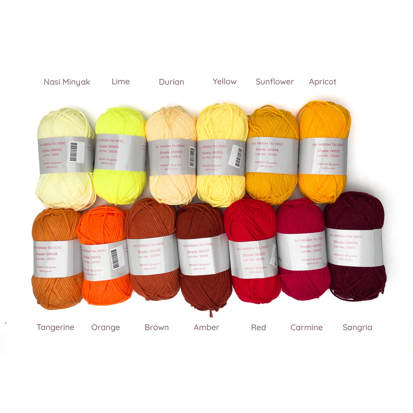 Love Knots 5ply Milk Cotton Yarn Premium Soft Acrylic Yarn by Manila Bay Thread (50 grams)