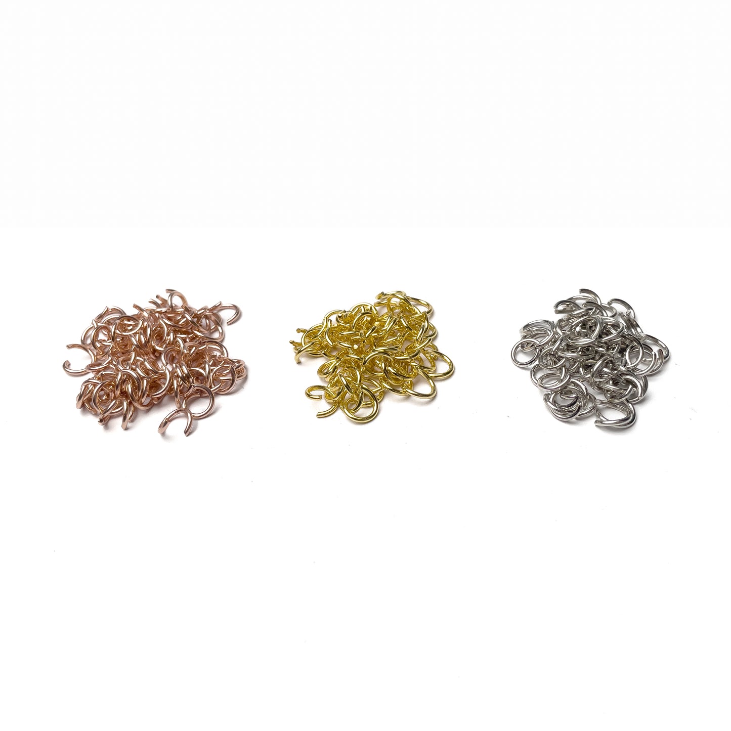 Open Jump Ring Rings 10 grams 8mm Jumpring Connector Gold Rose Gold Silver Nickel for Keychain