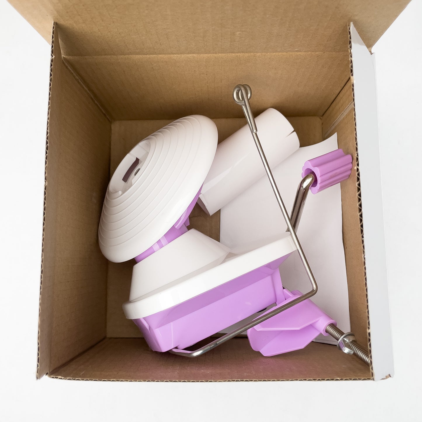 Pink / Purple / Lilac Plastic Yarn Winder Manual Hand Winding Tool Hand Operated
