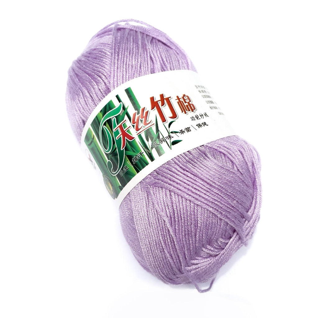 Bamboo Cotton Blend Yarn (70% Bamboo, 30% Cotton) 6ply Lace (50g) - 1 of 2