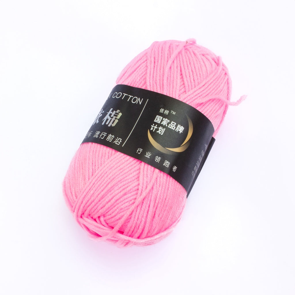 4ply Milk Cotton Crochet and Knitting Yarn Premium Soft Acrylic Polyester Blend - 3 of 4