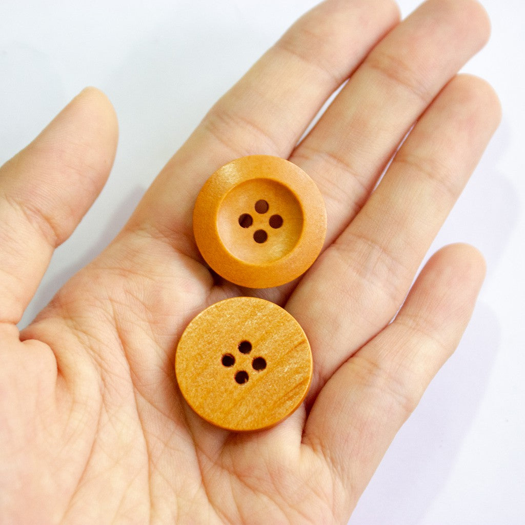 5pcs Wooden Buttons 4-Hole