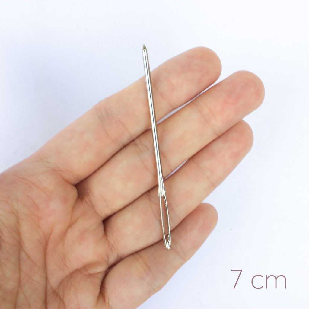 3pcs / 4pcs Blunt Large-eye Metal Tapestry Needles 5.2cm / 6cm / 7cm / Bent Tip Needle