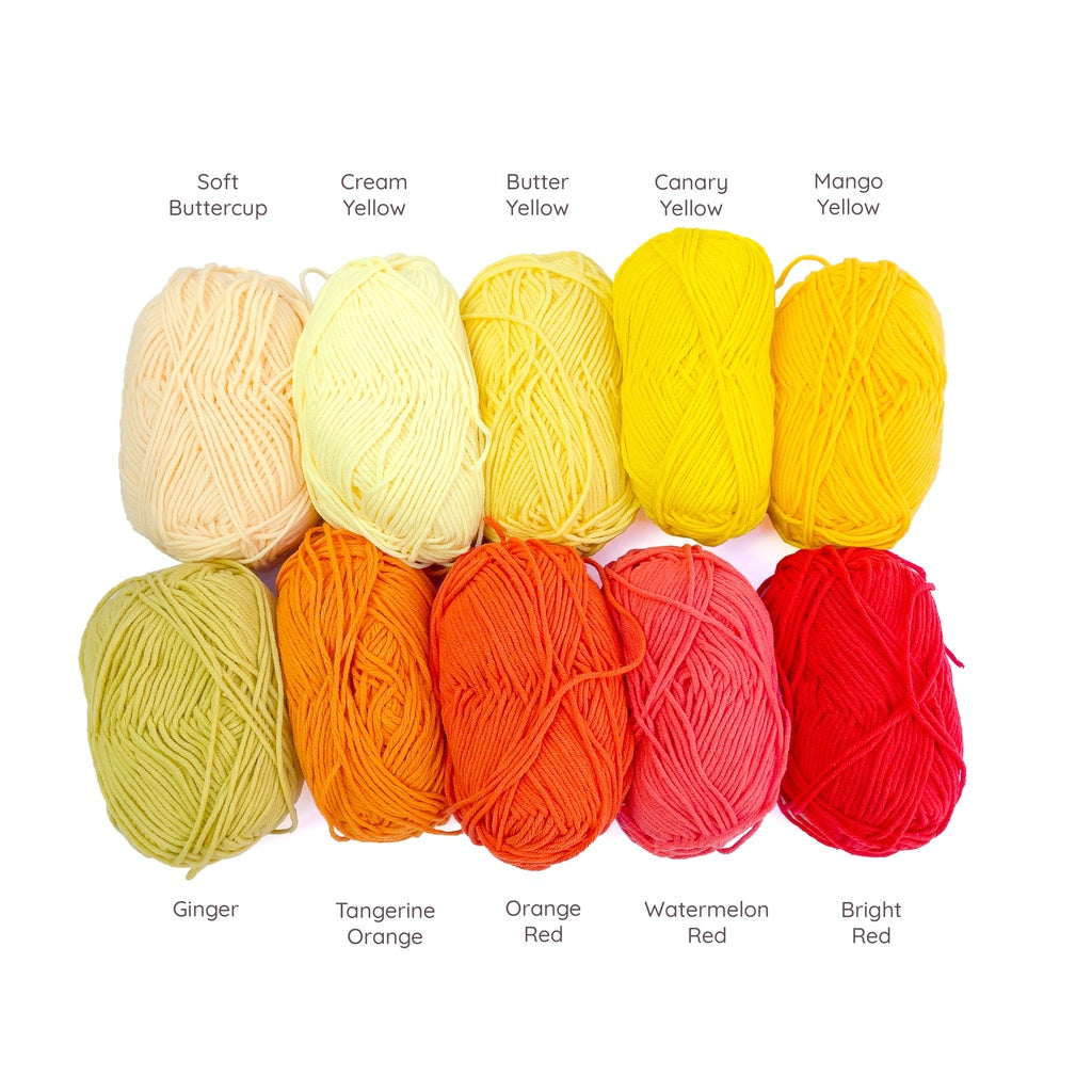 Cotton-Acrylic Blend Yarn (60% Cotton, 40% Acrylic) 5ply DK Combed Mil ...