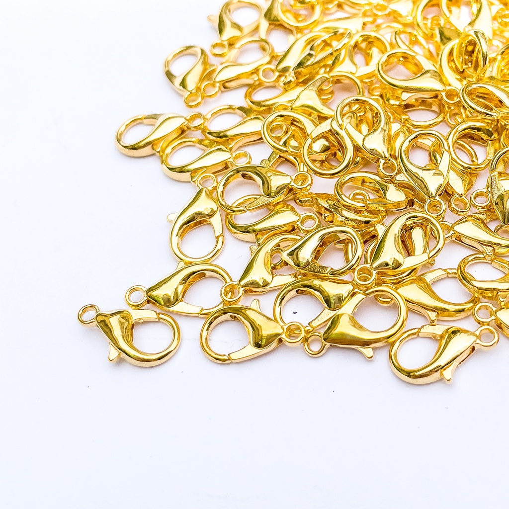 10pcs Gold / Silver Lobster Lock 14mm