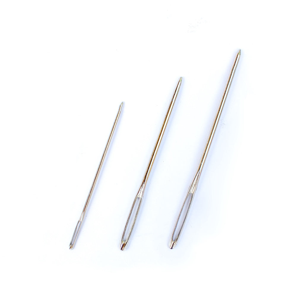 3pcs / 4pcs Blunt Large-eye Metal Tapestry Needles 5.2cm / 6cm / 7cm / Bent Tip Needle