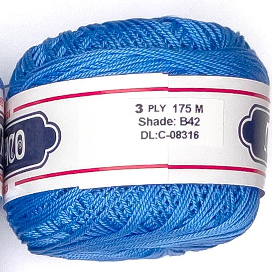 3ply Monaco Mercerized Crochet Cotton Thread Yarn 175m (40g)