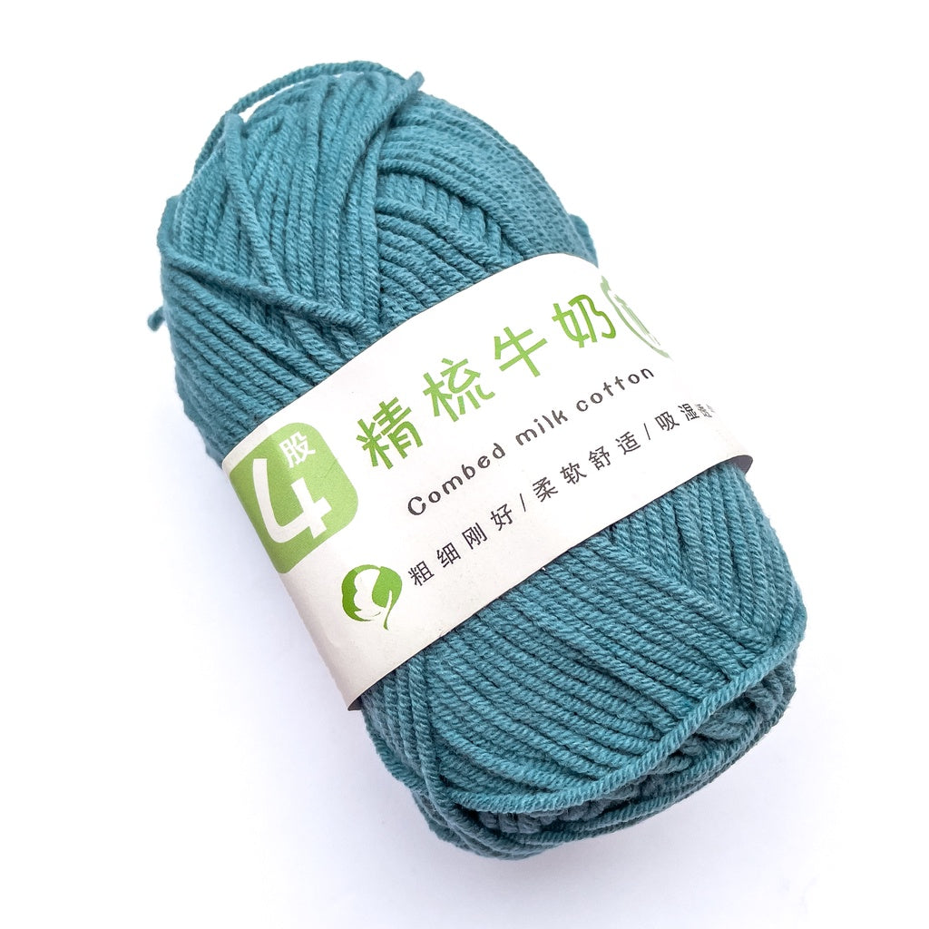 4ply Cotton-Acrylic Blend Yarn (60% Cotton, 40% Acrylic) Sport Combed Milk Cotton (50g) - 2 of 2