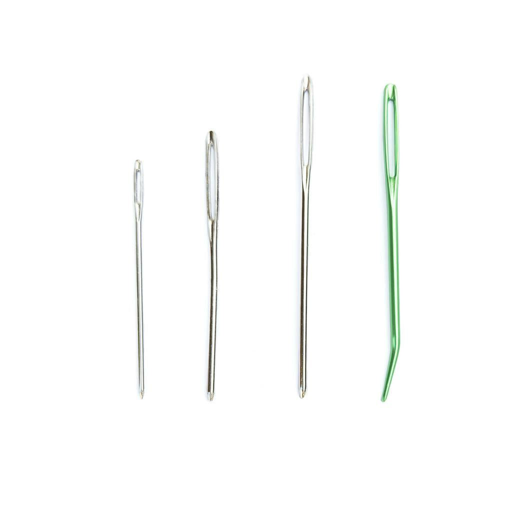 3pcs / 4pcs Blunt Large-eye Metal Tapestry Needles 5.2cm / 6cm / 7cm / Bent Tip Needle