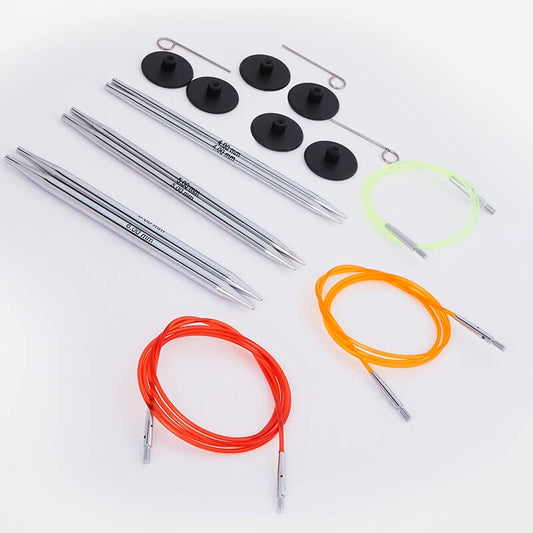 KnitPro Nova Starter Interchangeable Circular Knitting Needle Set