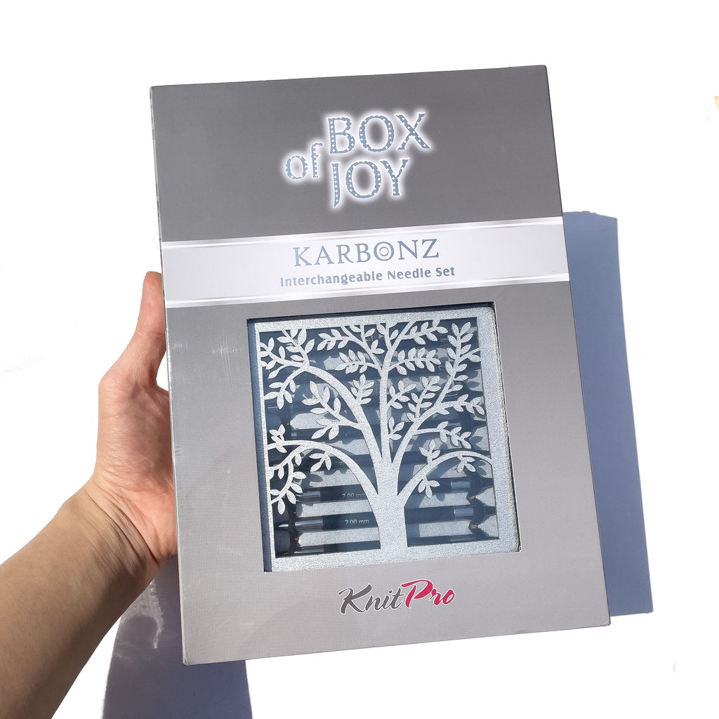 KnitPro Karbonz Box of Joy Interchangeable Circular Knitting Needle Gift Set