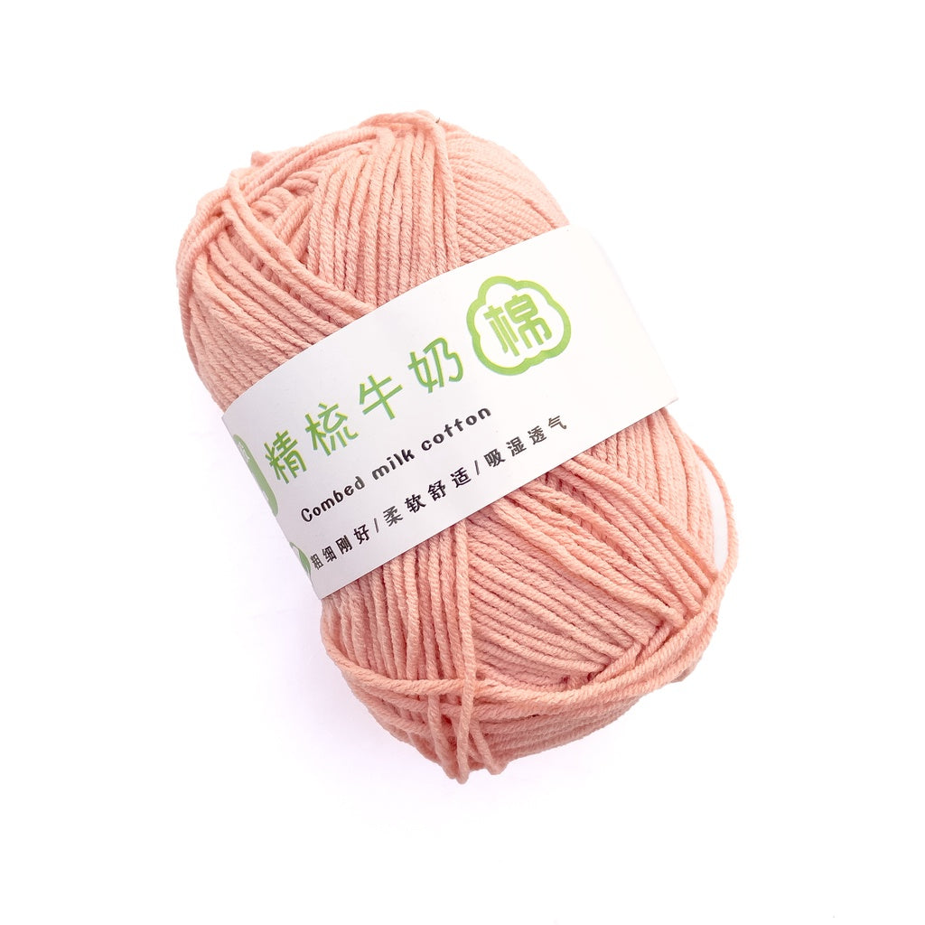 4ply Cotton-Acrylic Blend Yarn (60% Cotton, 40% Acrylic) Sport Combed Milk Cotton (50g) - 2 of 2