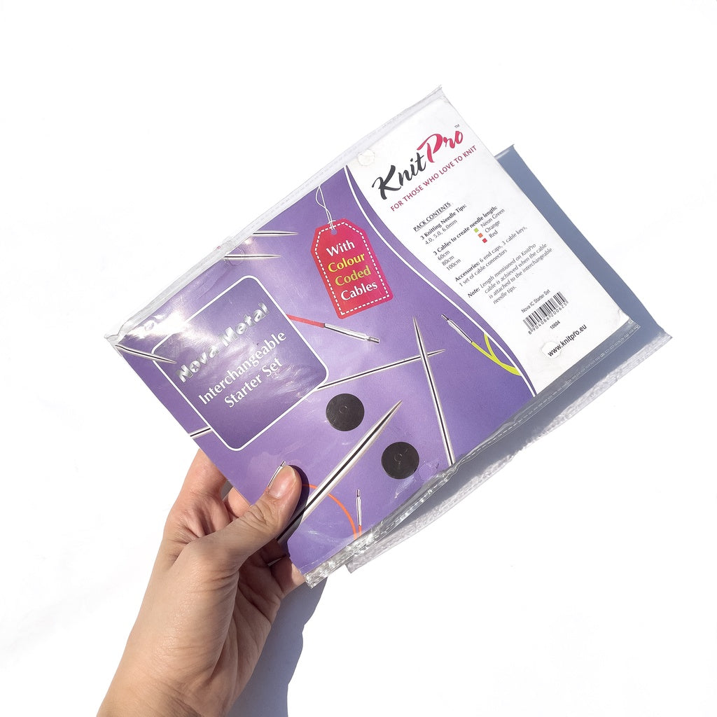 KnitPro Nova Starter Interchangeable Circular Knitting Needle Set