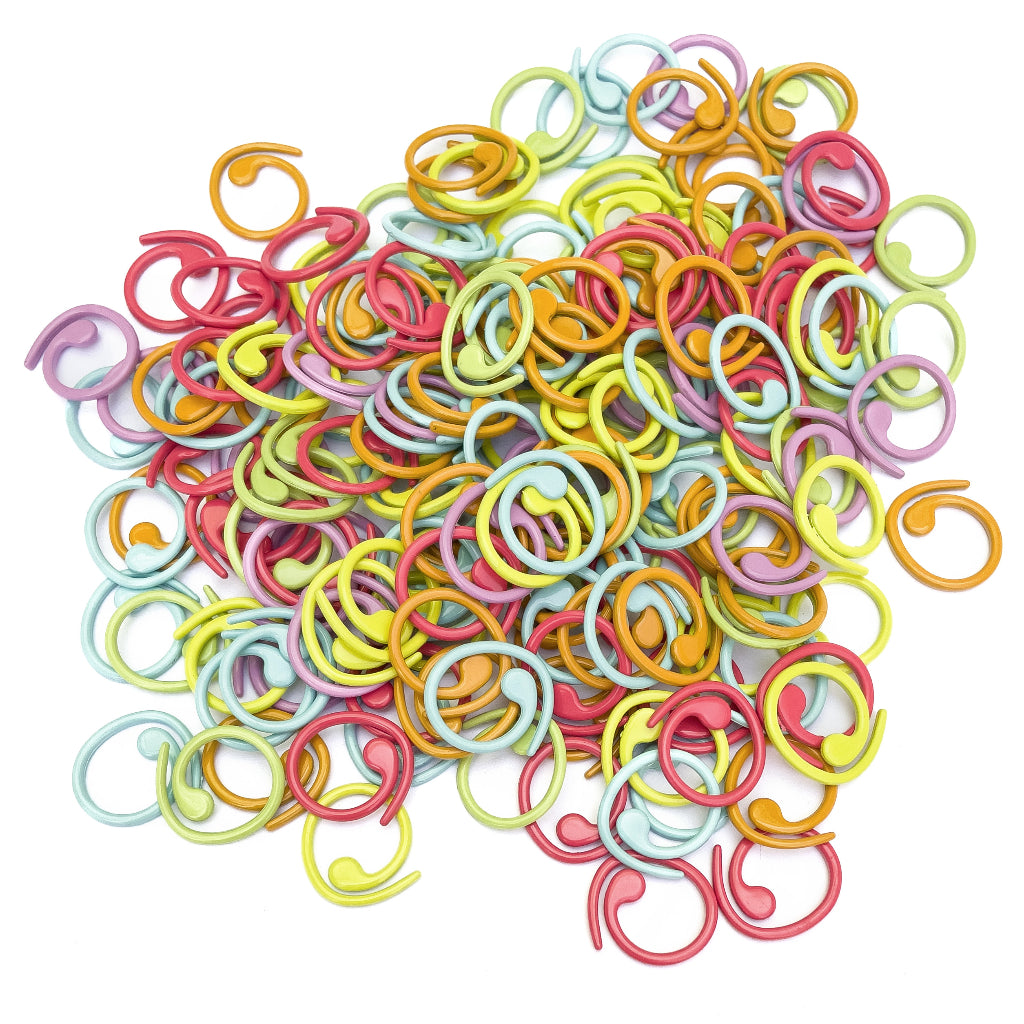 Metal Split Ring Stitch Marker Colored (10pcs)