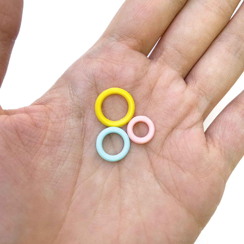 10pcs Ring Stitch Markers Round Circle Marker for Knitting 10 / 12 / 14 mm