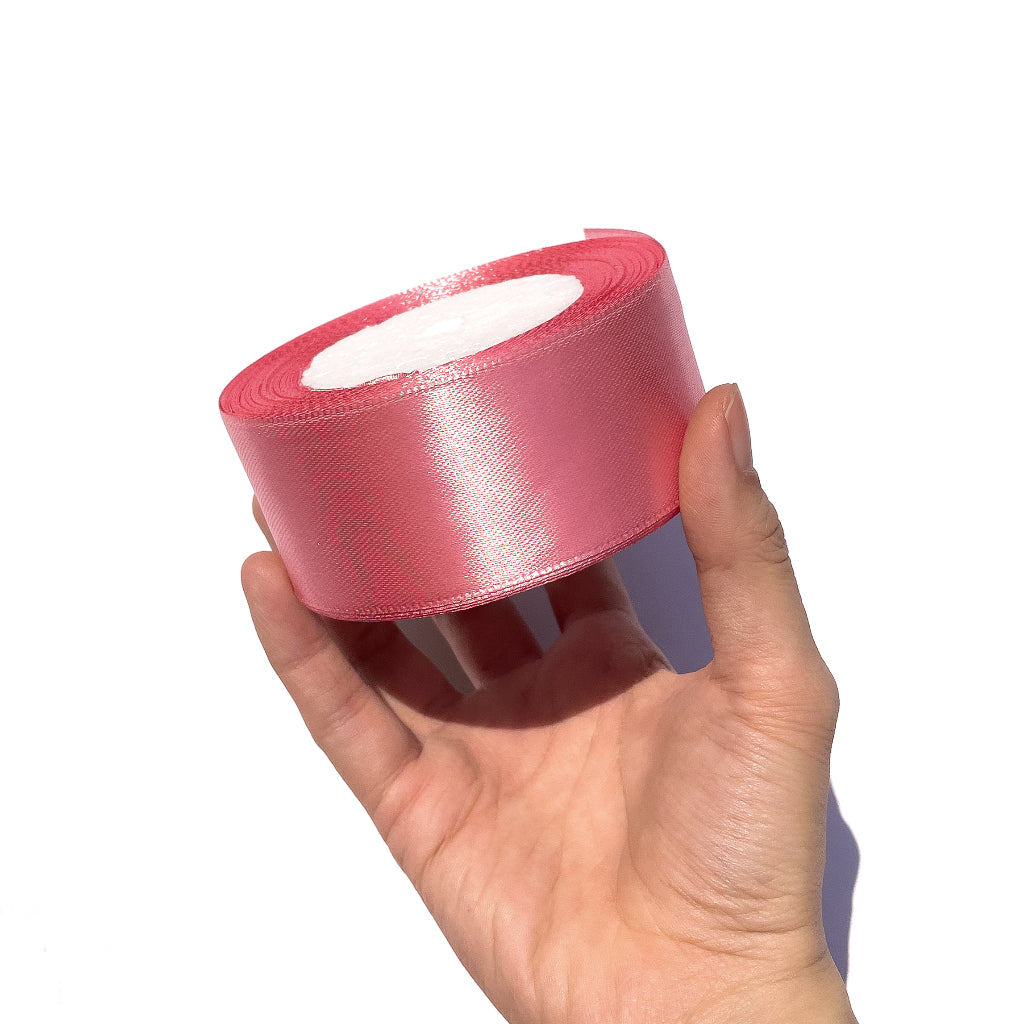 1-1/2 inch Satin Ribbon 40mm Single Faced Gift Wrapping Ribbons (25 yards or 22 meters per roll)