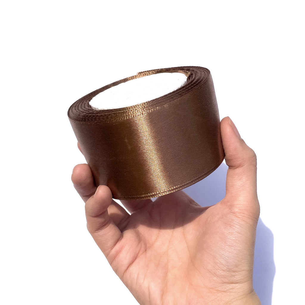 2 inch Satin Ribbon 50mm Single Faced Gift Wrapping Ribbons (25 yards or 22 meters per roll)
