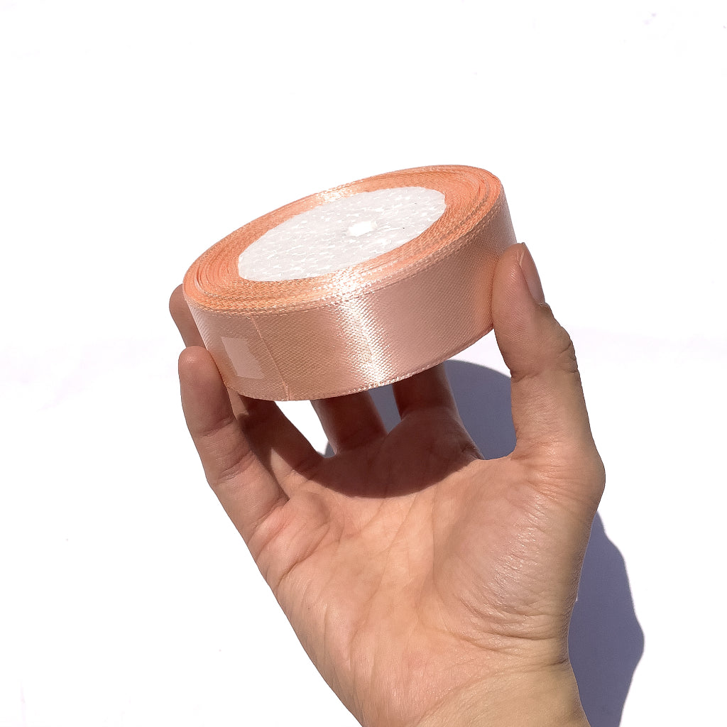 1 inch Satin Ribbon 25mm Single Faced Gift Wrapping Ribbons (25 yards or 22 meters per roll)