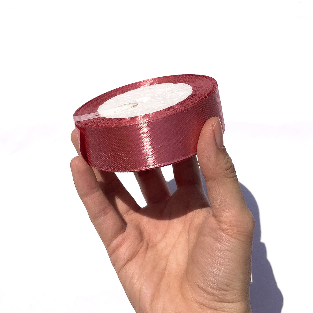 1 inch Satin Ribbon 25mm Single Faced Gift Wrapping Ribbons (25 yards or 22 meters per roll)