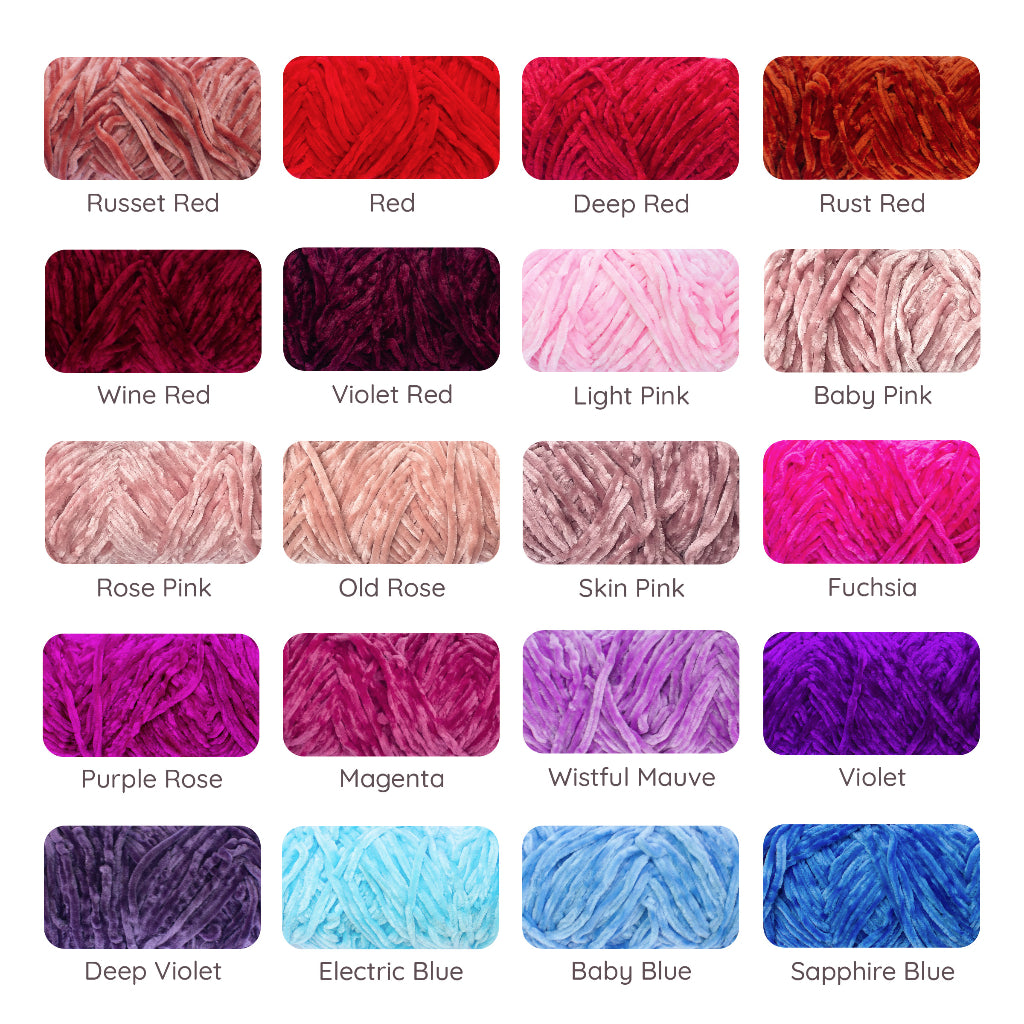 Velvet Bulky Chenille Yarn 100g - 1 of 3