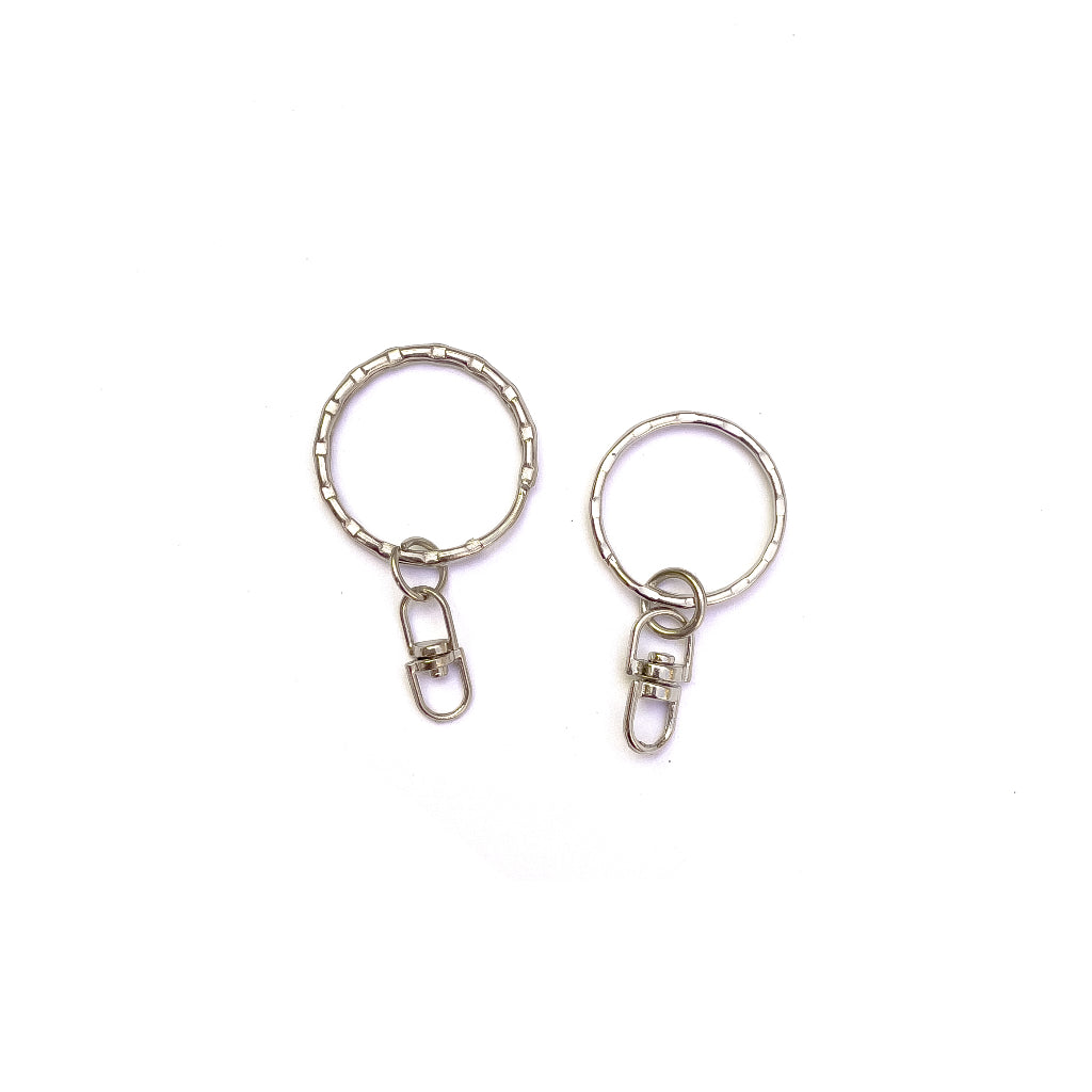 10pcs Keychain with Swivel 25mm 28mm / Key Chain / Key Rings / Key Holder