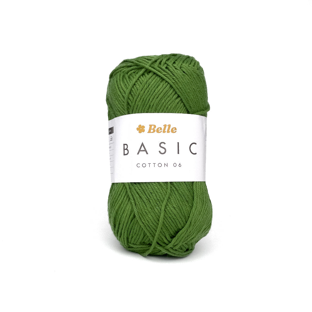 Belle Basic Cotton 06 Sport Weight Yarn for Crochet and Knitting (100% Combed Cotton, 6ply)