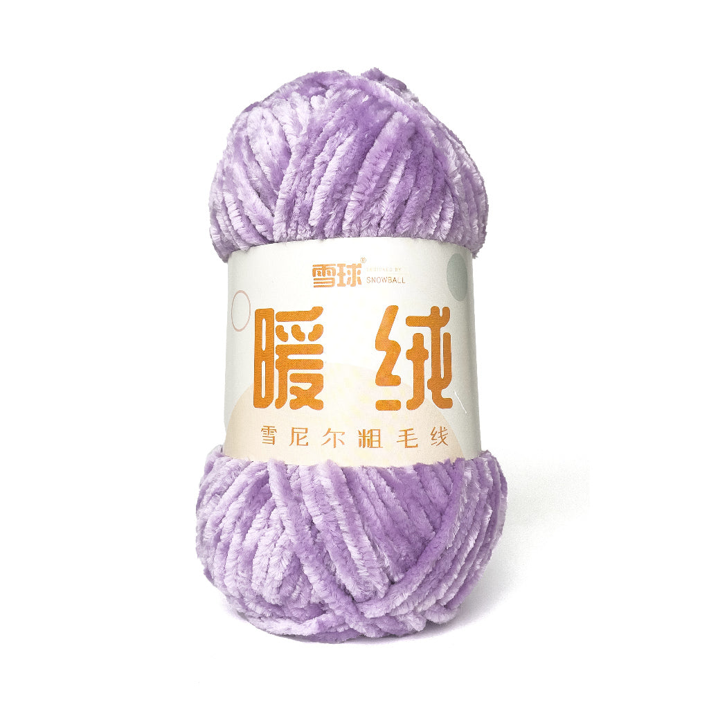 Thick Velvet Super Bulky Chenille Yarn 100g (Snowball Brand)