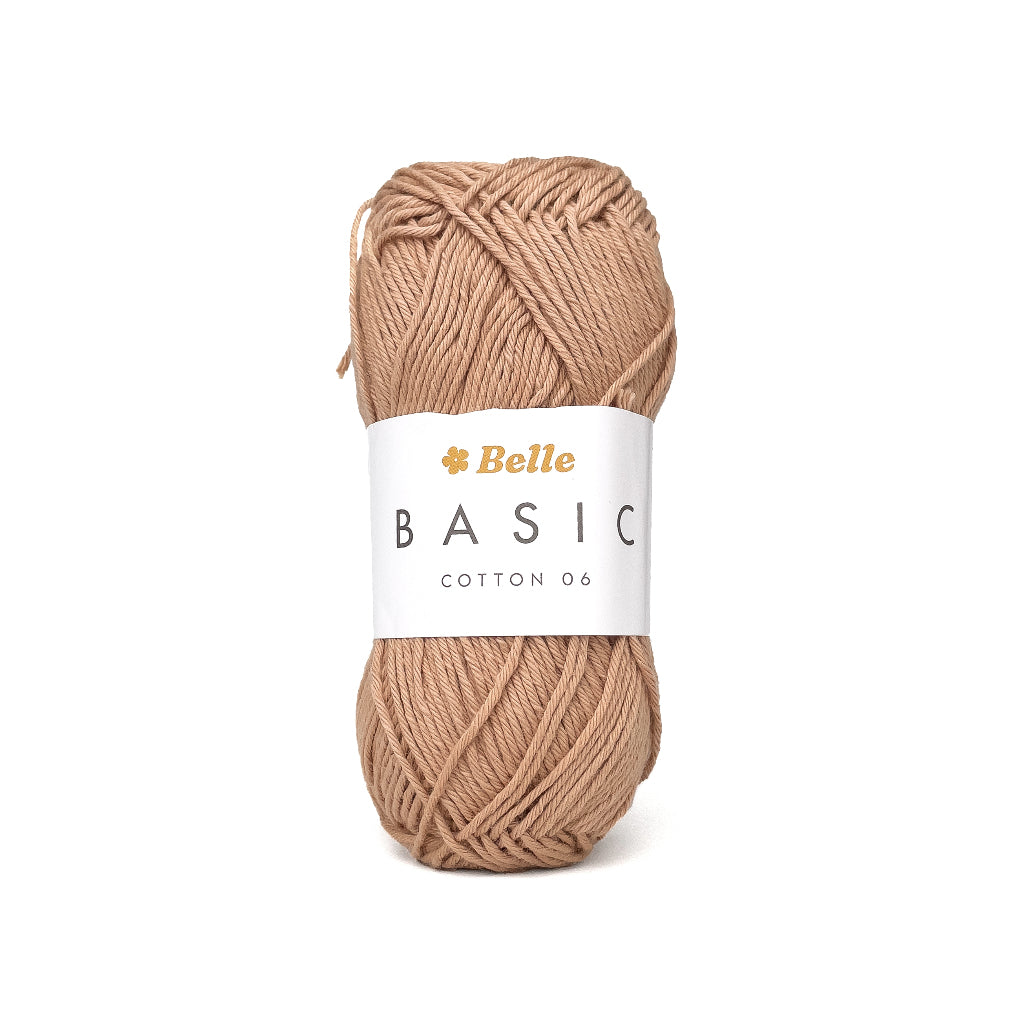 Belle Basic Cotton 06 Sport Weight Yarn for Crochet and Knitting (100% Combed Cotton, 6ply)