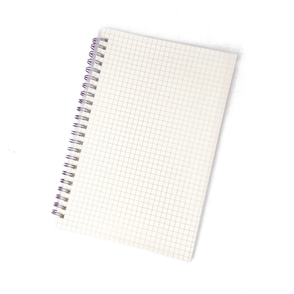 A5 Spiral Notebook Minimalist Style (Lined / Grid / Blank, 80 sheets)