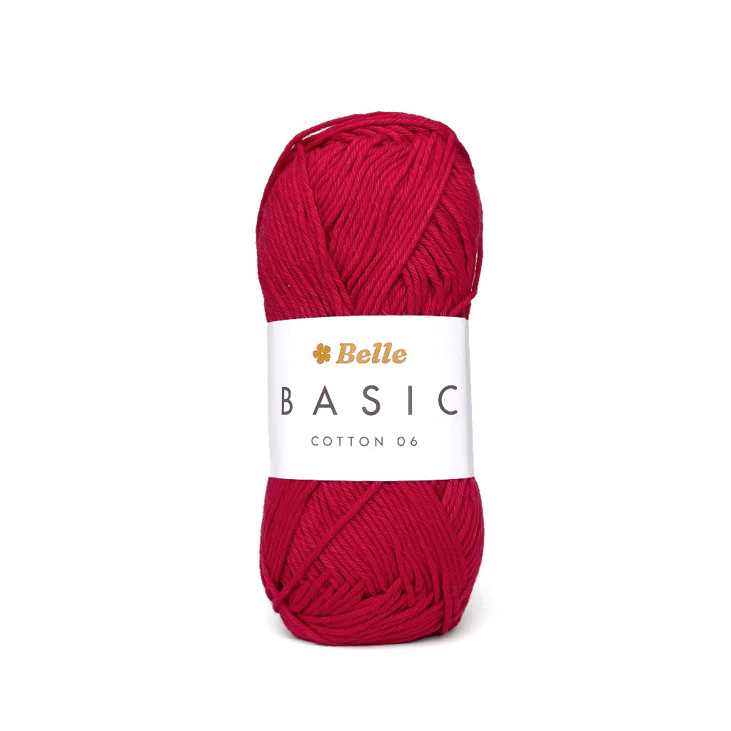 Belle Basic Cotton 06 Sport Weight Yarn for Crochet and Knitting (100% Combed Cotton, 6ply)