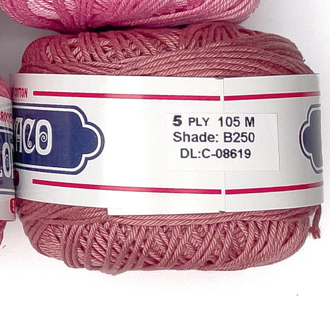 5ply Monaco Mercerized Crochet Cotton Thread Yarn 105m (40g)