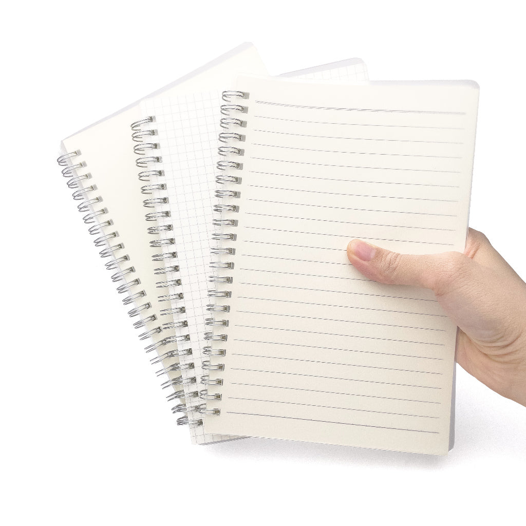 A5 Spiral Notebook Minimalist Style (Lined / Grid / Blank, 80 sheets)