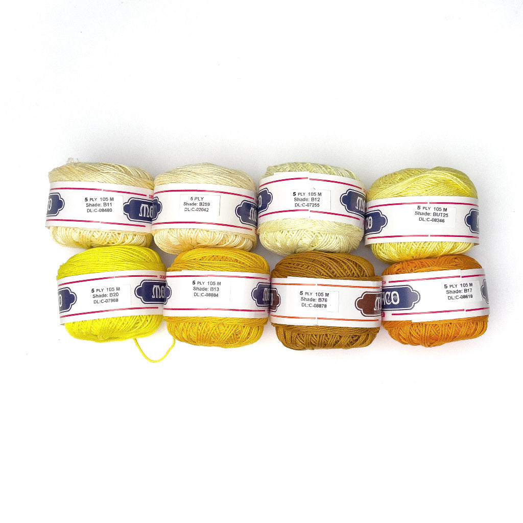 5ply Monaco Mercerized Crochet Cotton Thread Yarn 105m (40g)