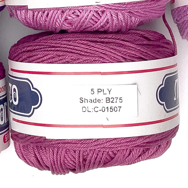 5ply Monaco Mercerized Crochet Cotton Thread Yarn 105m (40g)