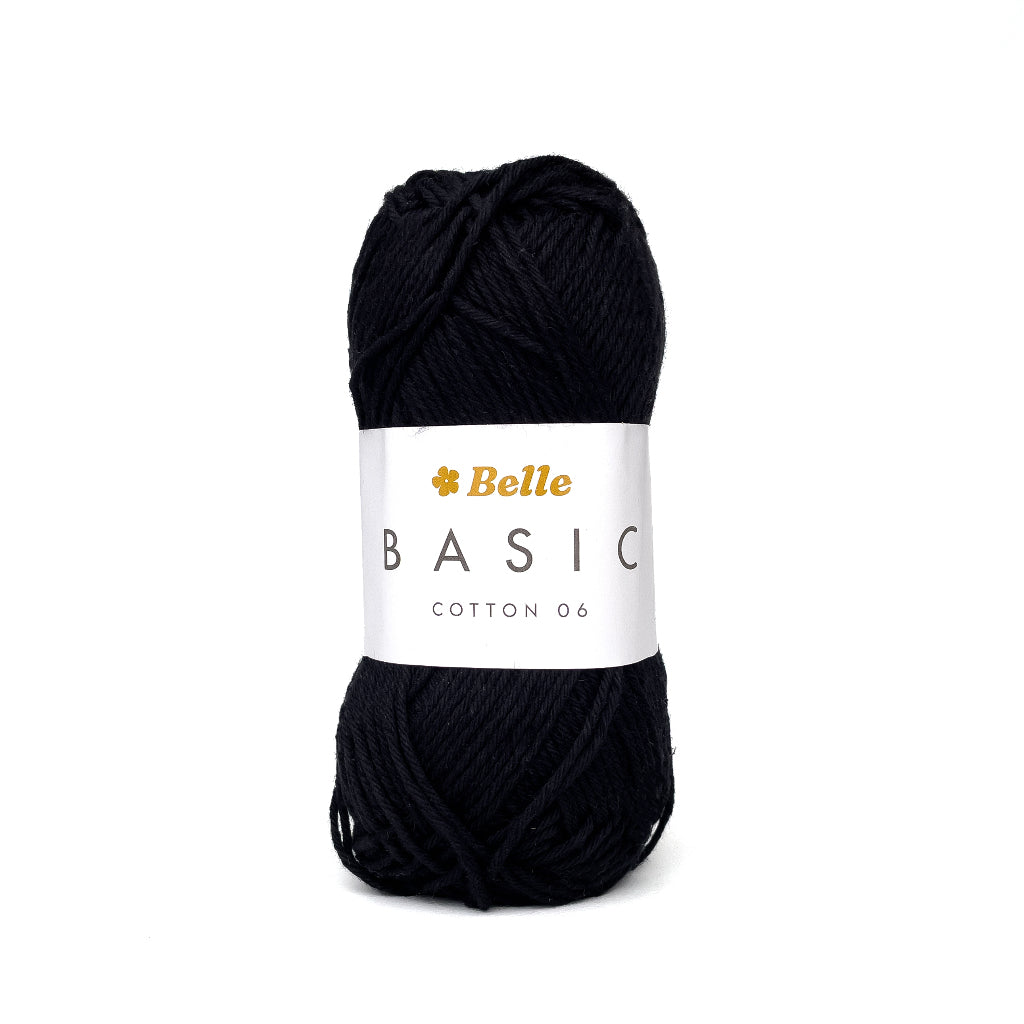 Belle Basic Cotton 06 Sport Weight Yarn for Crochet and Knitting (100% Combed Cotton, 6ply)