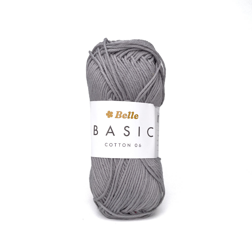 Belle Basic Cotton 06 Sport Weight Yarn for Crochet and Knitting (100% Combed Cotton, 6ply)