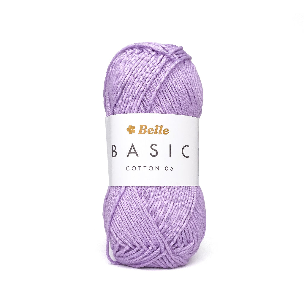 Belle Basic Cotton 06 Sport Weight Yarn for Crochet and Knitting (100% Combed Cotton, 6ply)