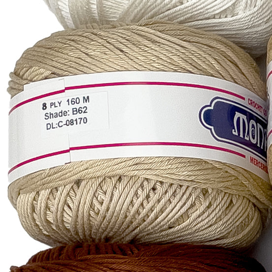 8ply Monaco Mercerized Crochet Cotton Thread Yarn 160m (100g)